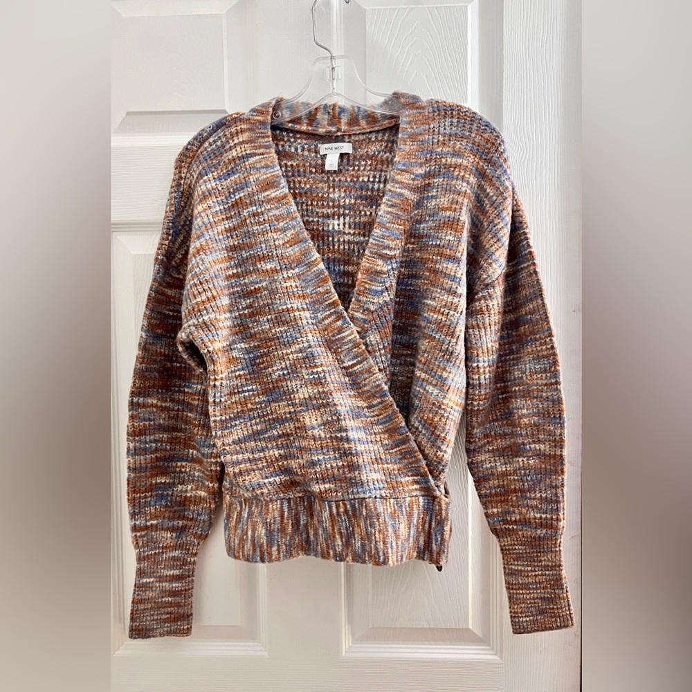 Nine West V-Neck Wrap Sweater